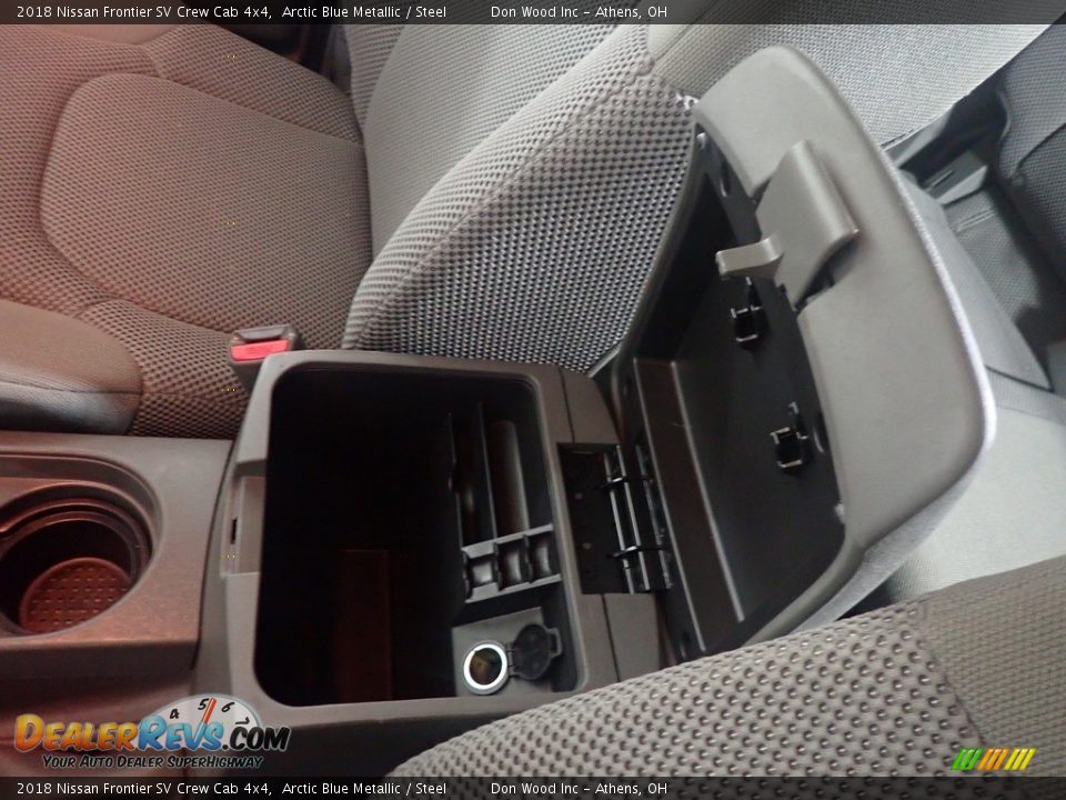 2018 Nissan Frontier SV Crew Cab 4x4 Arctic Blue Metallic / Steel Photo #33