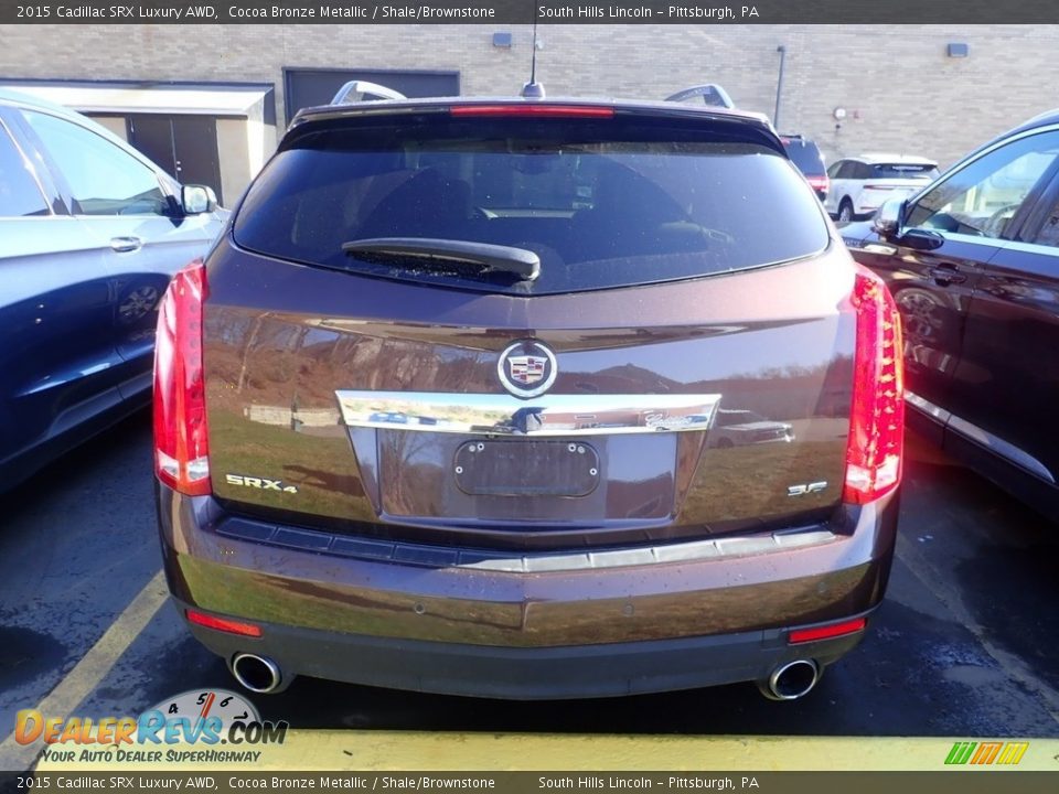 2015 Cadillac SRX Luxury AWD Cocoa Bronze Metallic / Shale/Brownstone Photo #2