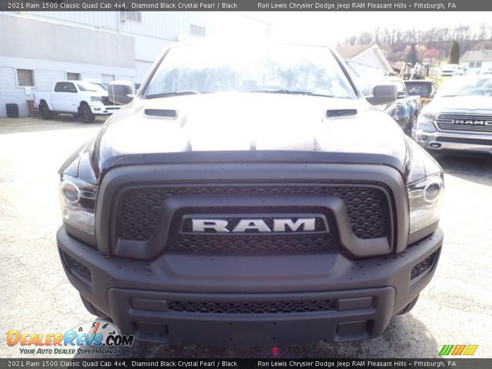 2021 Ram 1500 Classic Quad Cab 4x4 Diamond Black Crystal Pearl / Black Photo #9