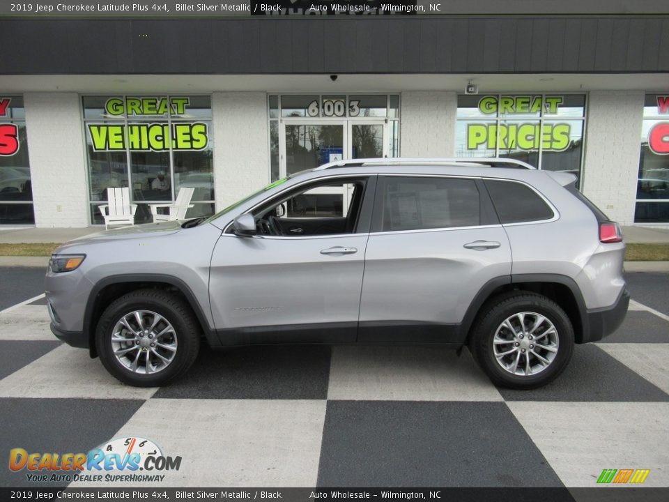 2019 Jeep Cherokee Latitude Plus 4x4 Billet Silver Metallic / Black Photo #1