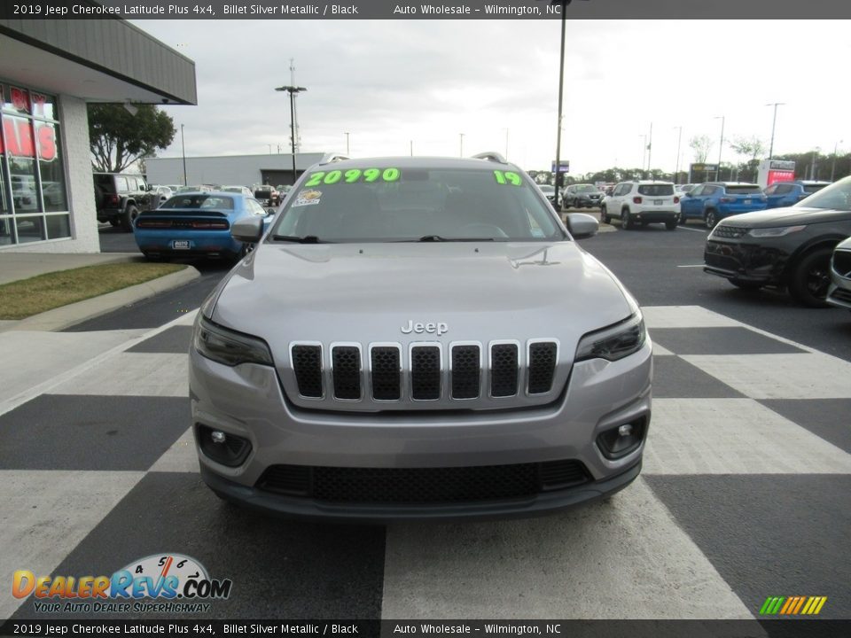 2019 Jeep Cherokee Latitude Plus 4x4 Billet Silver Metallic / Black Photo #2