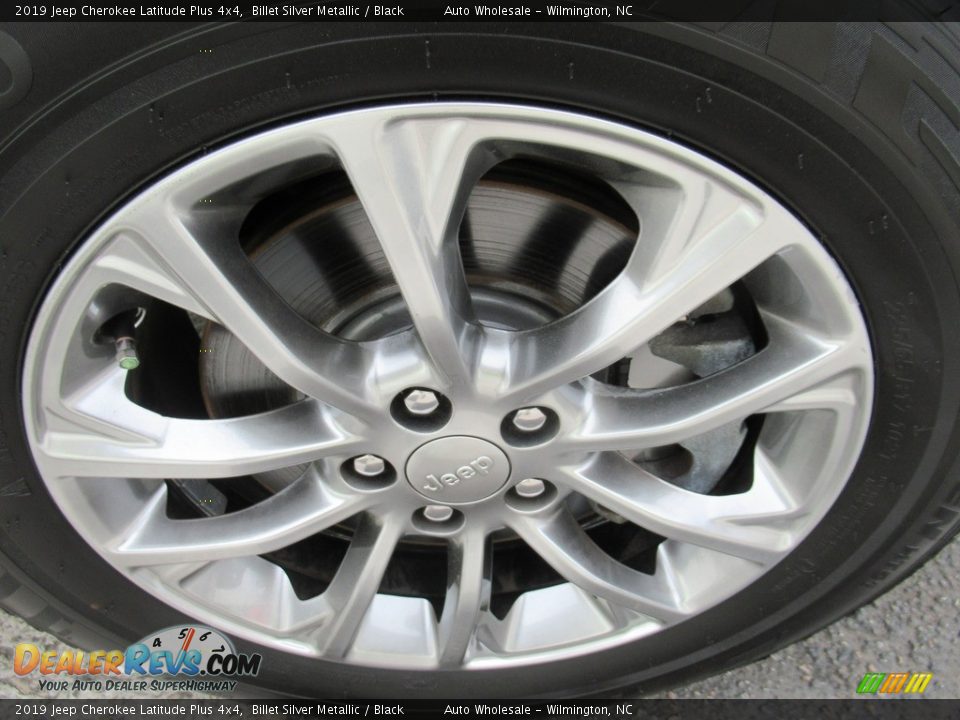 2019 Jeep Cherokee Latitude Plus 4x4 Billet Silver Metallic / Black Photo #7