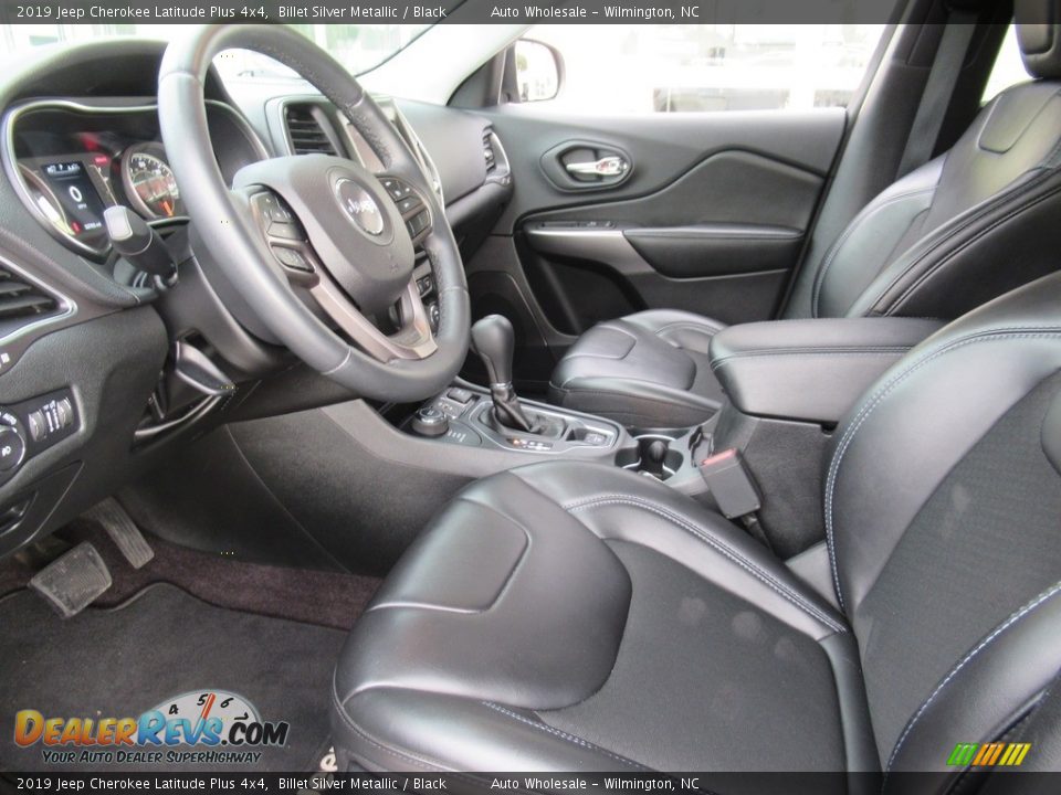 2019 Jeep Cherokee Latitude Plus 4x4 Billet Silver Metallic / Black Photo #10
