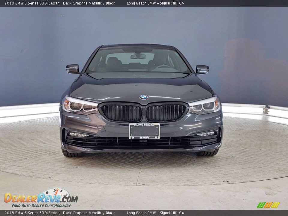 2018 BMW 5 Series 530i Sedan Dark Graphite Metallic / Black Photo #2