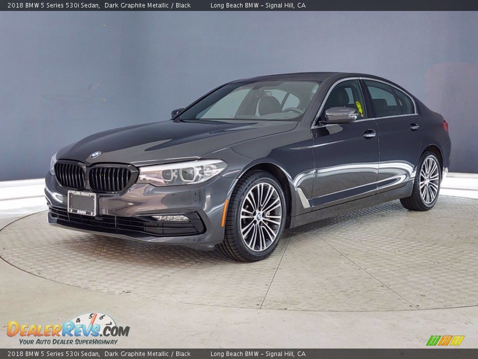 2018 BMW 5 Series 530i Sedan Dark Graphite Metallic / Black Photo #3