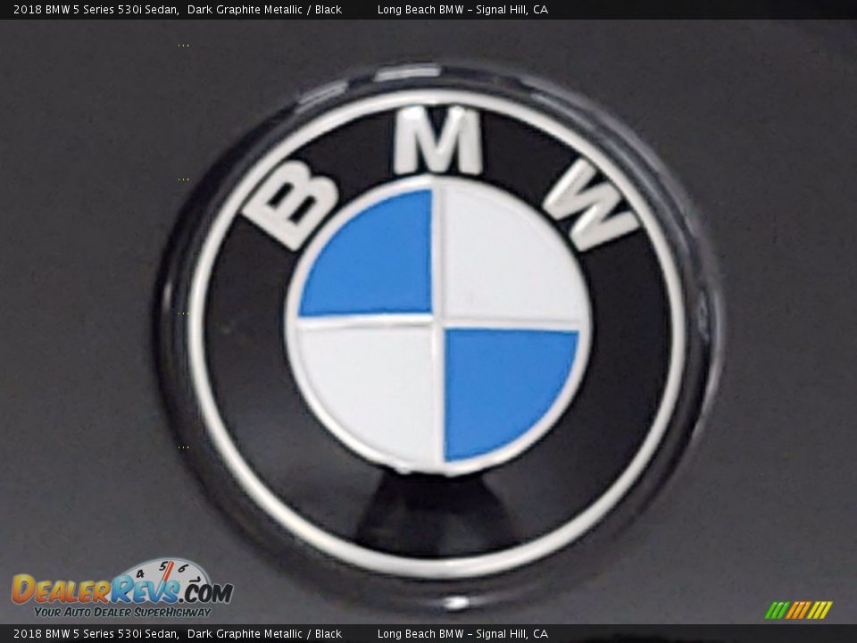 2018 BMW 5 Series 530i Sedan Dark Graphite Metallic / Black Photo #8