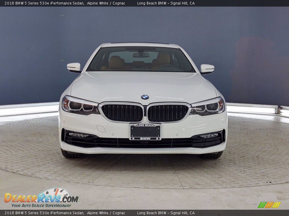 2018 BMW 5 Series 530e iPerfomance Sedan Alpine White / Cognac Photo #2