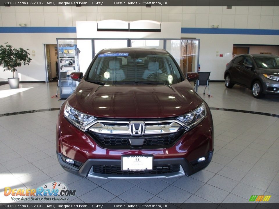 2018 Honda CR-V EX-L AWD Basque Red Pearl II / Gray Photo #2