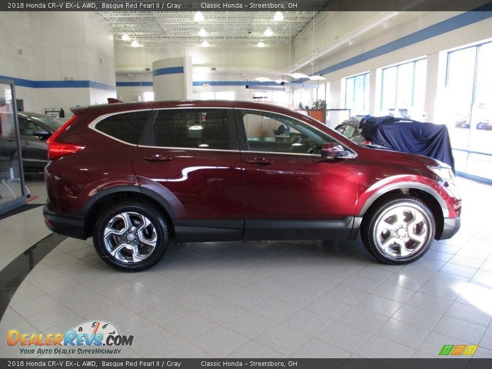 2018 Honda CR-V EX-L AWD Basque Red Pearl II / Gray Photo #4