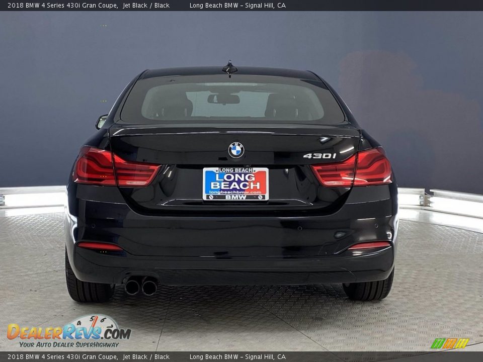 2018 BMW 4 Series 430i Gran Coupe Jet Black / Black Photo #4