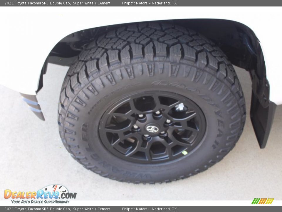 2021 Toyota Tacoma SR5 Double Cab Super White / Cement Photo #5
