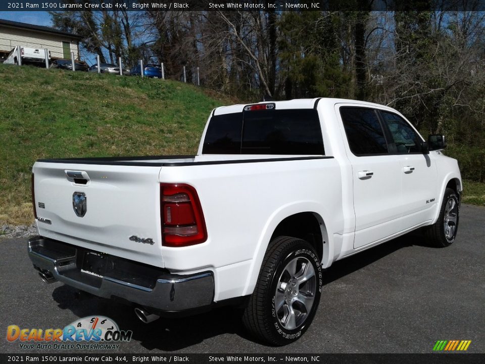 2021 Ram 1500 Laramie Crew Cab 4x4 Bright White / Black Photo #6