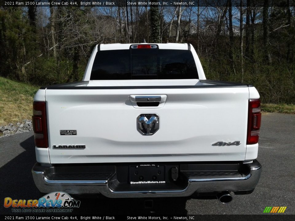 2021 Ram 1500 Laramie Crew Cab 4x4 Bright White / Black Photo #7