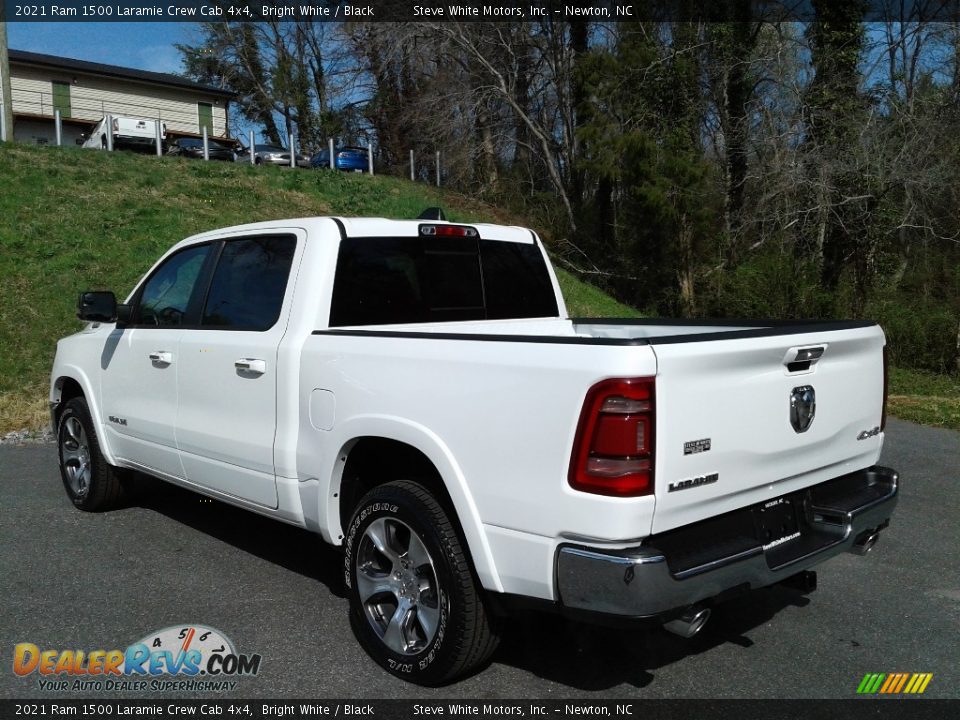 2021 Ram 1500 Laramie Crew Cab 4x4 Bright White / Black Photo #9