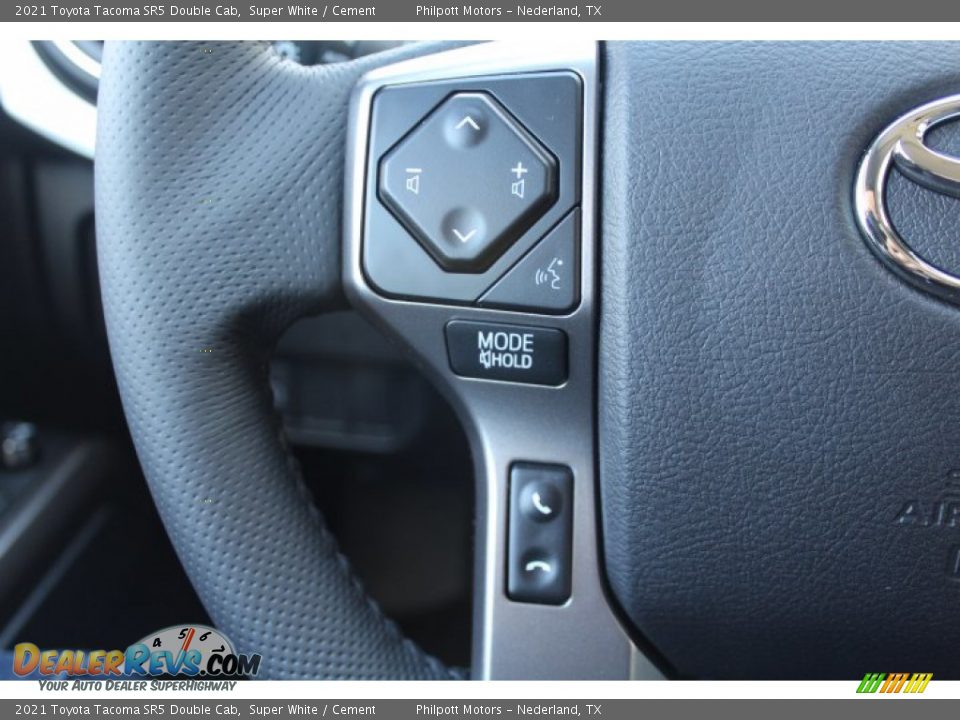 2021 Toyota Tacoma SR5 Double Cab Super White / Cement Photo #11