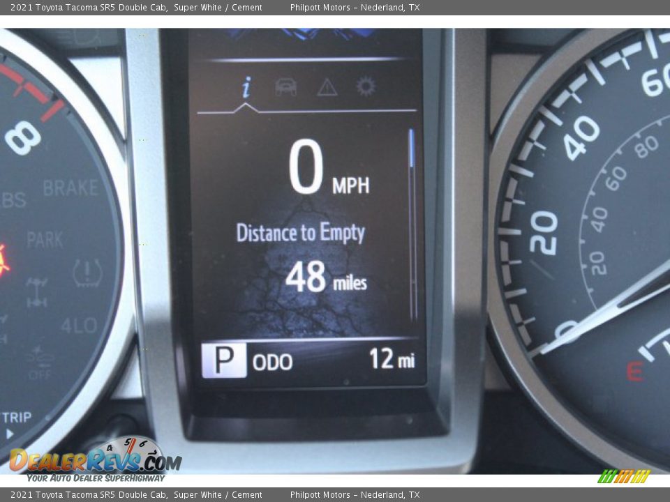 2021 Toyota Tacoma SR5 Double Cab Super White / Cement Photo #14