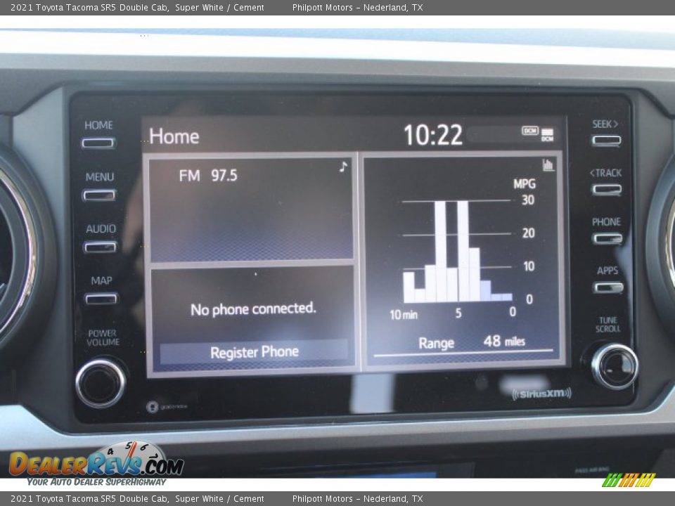 2021 Toyota Tacoma SR5 Double Cab Super White / Cement Photo #15