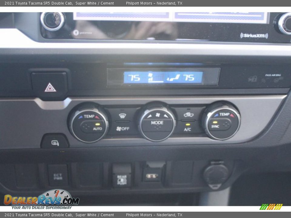 2021 Toyota Tacoma SR5 Double Cab Super White / Cement Photo #16