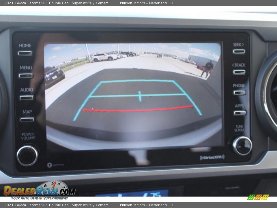 2021 Toyota Tacoma SR5 Double Cab Super White / Cement Photo #17