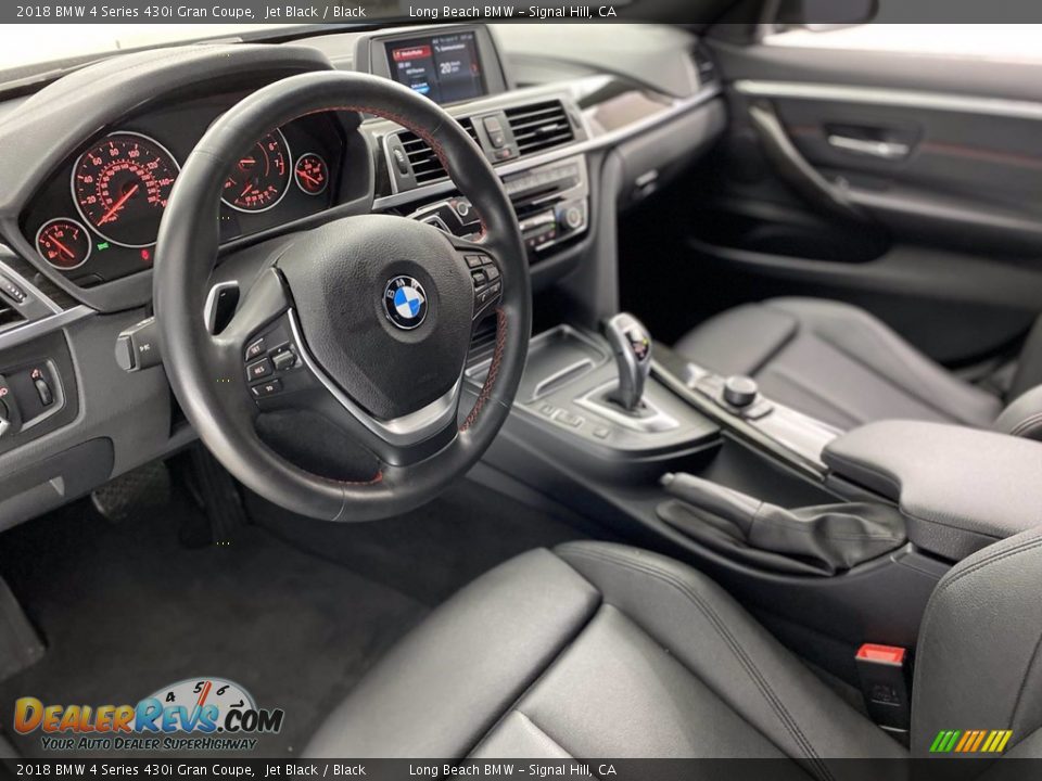 2018 BMW 4 Series 430i Gran Coupe Jet Black / Black Photo #16