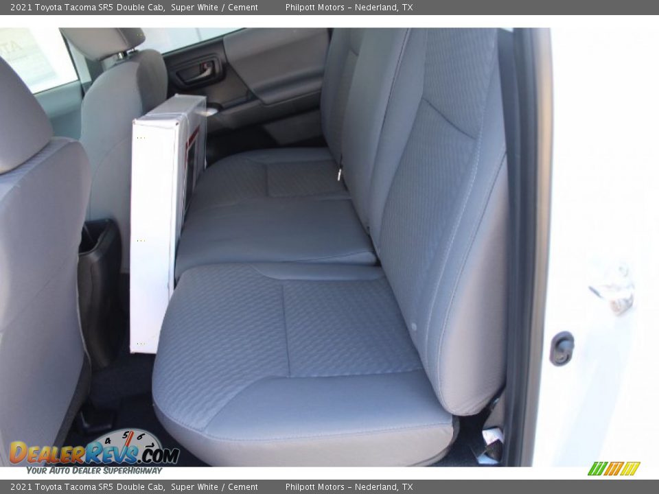 2021 Toyota Tacoma SR5 Double Cab Super White / Cement Photo #19