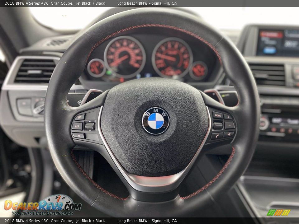 2018 BMW 4 Series 430i Gran Coupe Jet Black / Black Photo #18