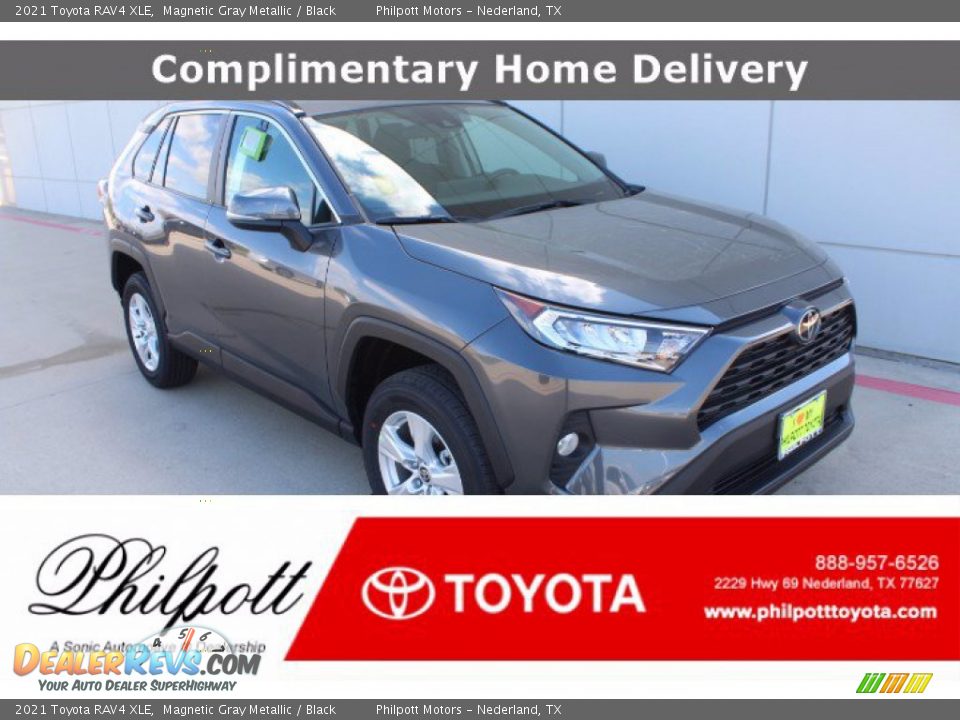 2021 Toyota RAV4 XLE Magnetic Gray Metallic / Black Photo #1