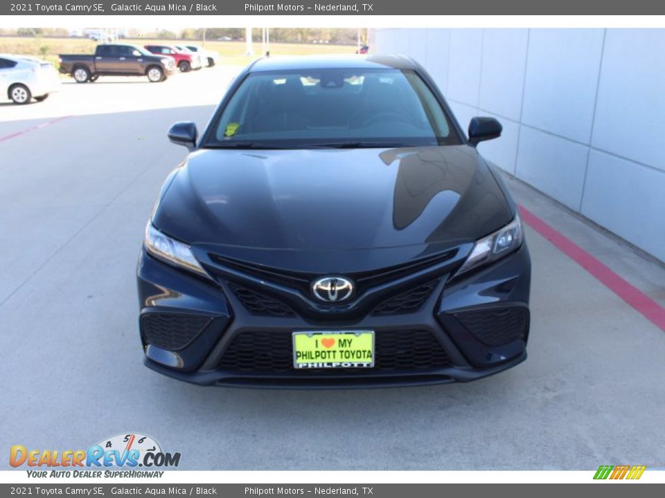2021 Toyota Camry SE Galactic Aqua Mica / Black Photo #3