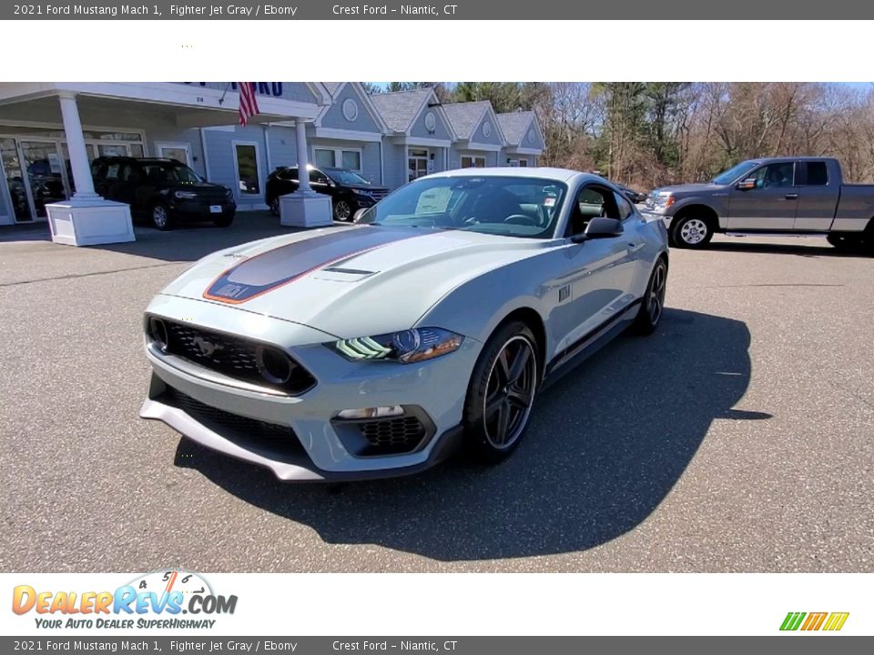 2021 Ford Mustang Mach 1 Fighter Jet Gray / Ebony Photo #3