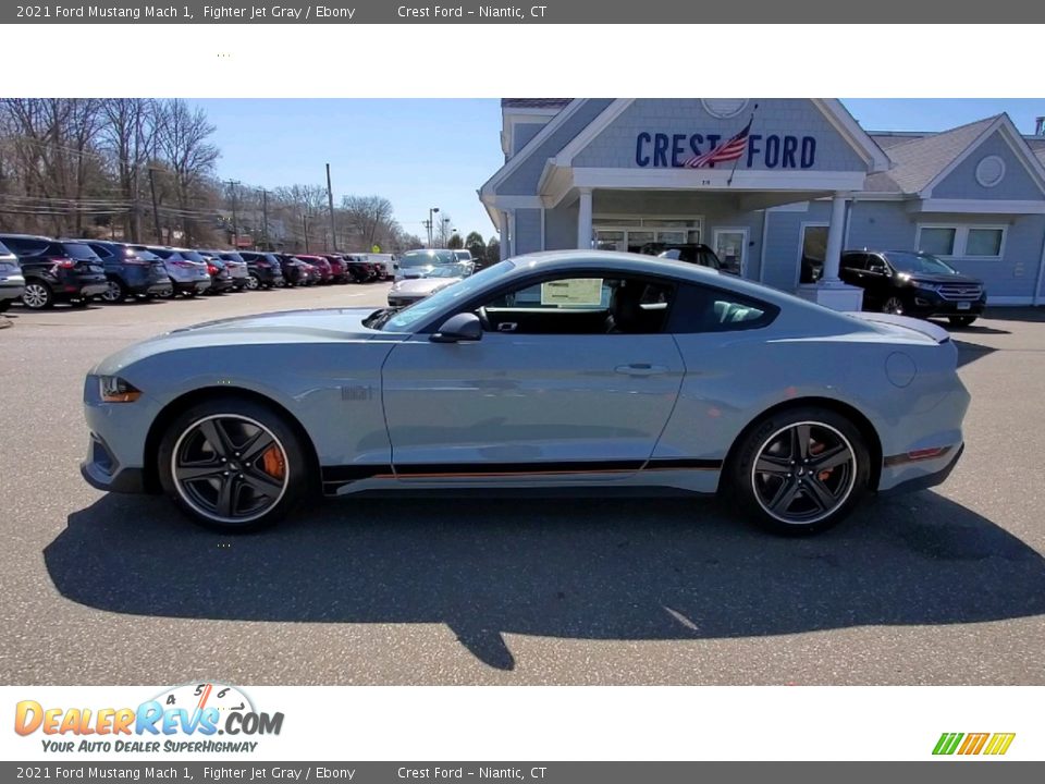 2021 Ford Mustang Mach 1 Fighter Jet Gray / Ebony Photo #4