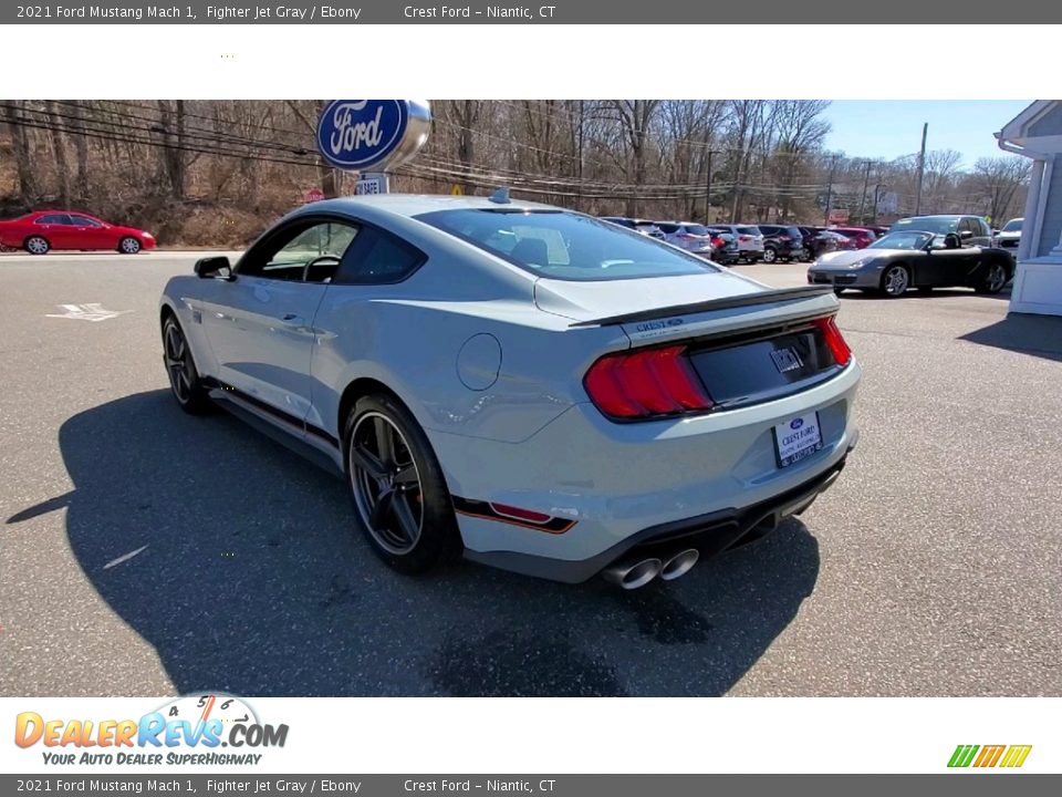 2021 Ford Mustang Mach 1 Fighter Jet Gray / Ebony Photo #5