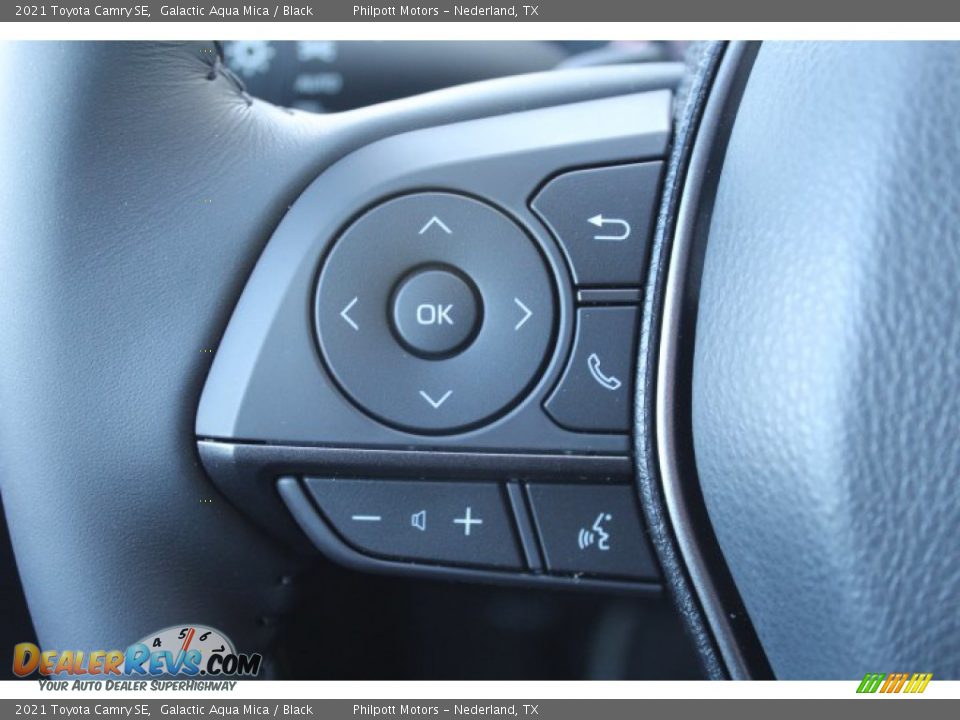 2021 Toyota Camry SE Galactic Aqua Mica / Black Photo #11