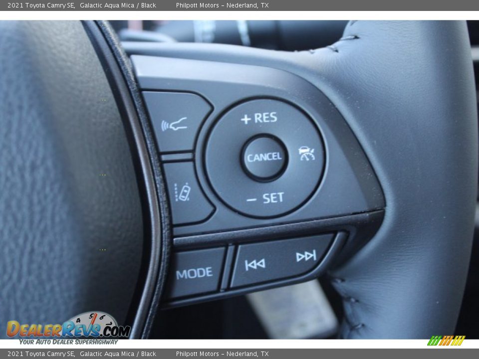 2021 Toyota Camry SE Galactic Aqua Mica / Black Photo #12