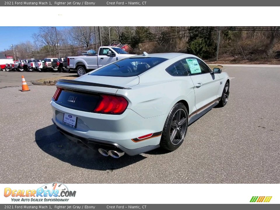 2021 Ford Mustang Mach 1 Fighter Jet Gray / Ebony Photo #7