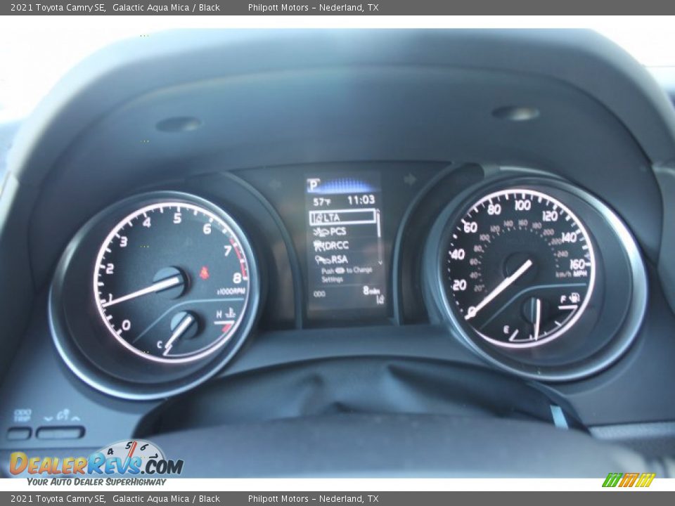2021 Toyota Camry SE Galactic Aqua Mica / Black Photo #13