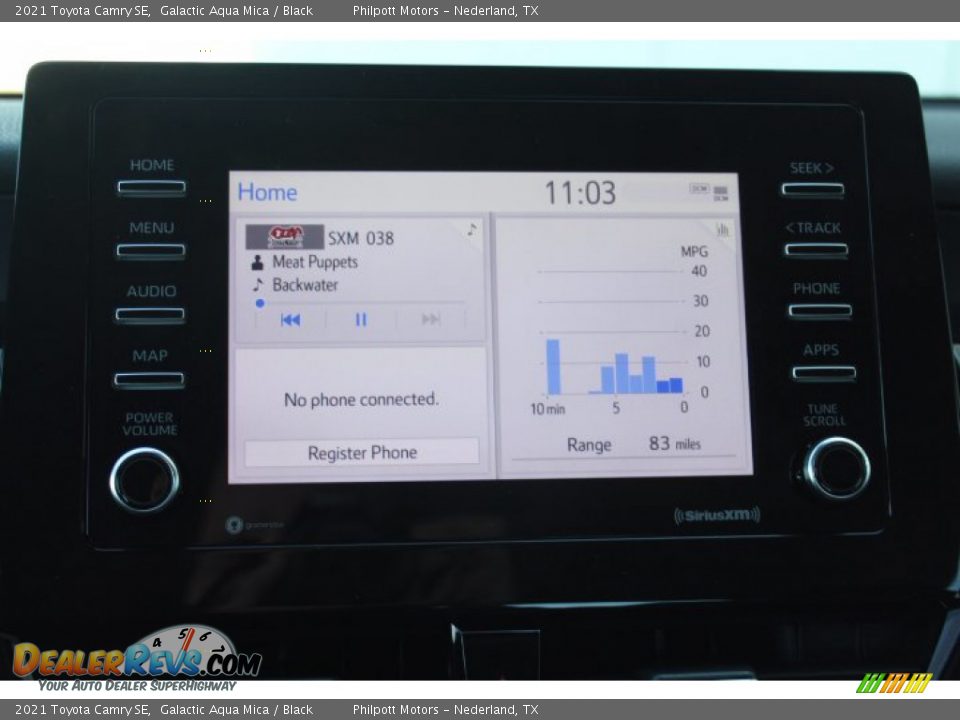 2021 Toyota Camry SE Galactic Aqua Mica / Black Photo #15