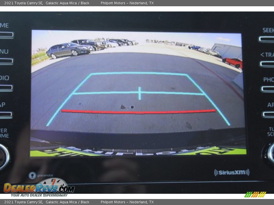2021 Toyota Camry SE Galactic Aqua Mica / Black Photo #17