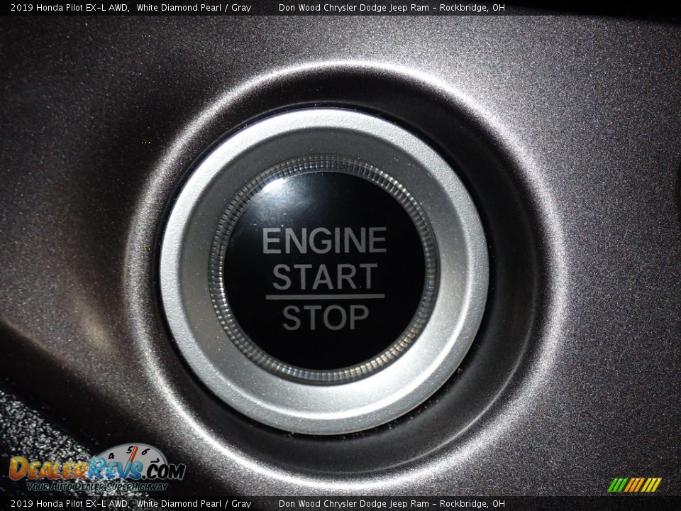 2019 Honda Pilot EX-L AWD White Diamond Pearl / Gray Photo #8