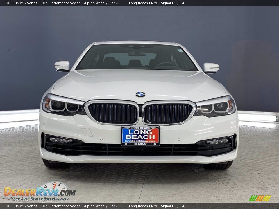 2018 BMW 5 Series 530e iPerfomance Sedan Alpine White / Black Photo #2