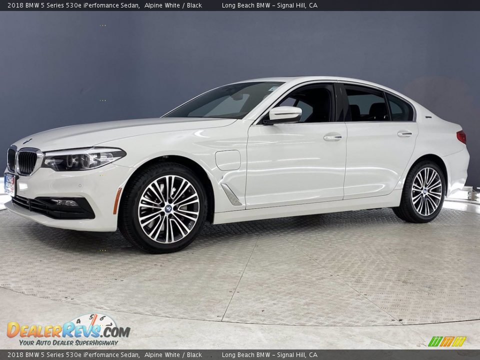 2018 BMW 5 Series 530e iPerfomance Sedan Alpine White / Black Photo #3