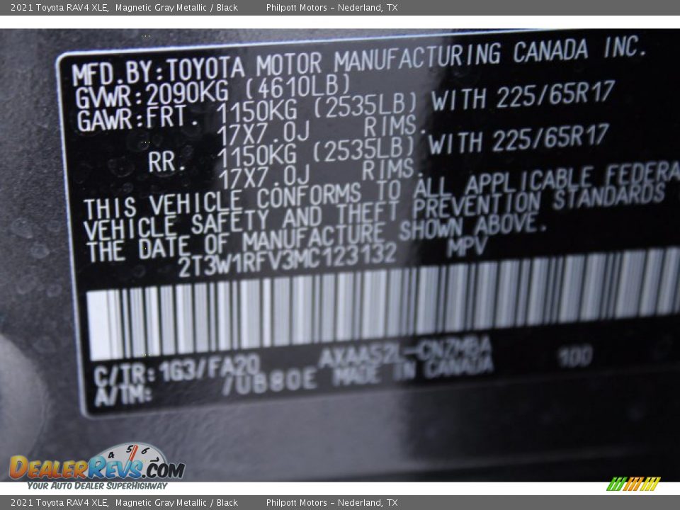 2021 Toyota RAV4 XLE Magnetic Gray Metallic / Black Photo #24