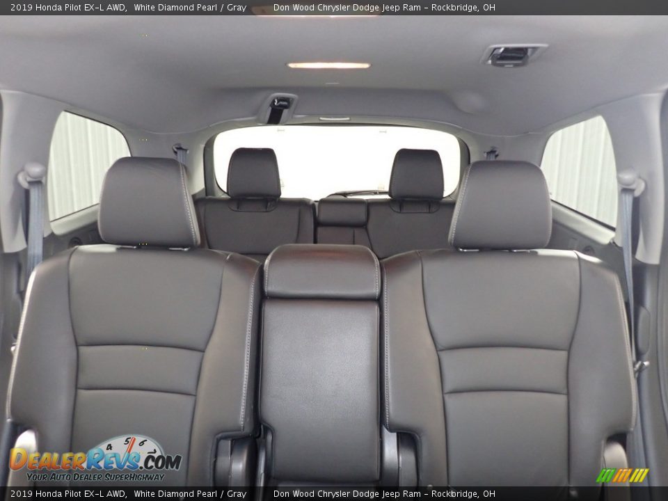 2019 Honda Pilot EX-L AWD White Diamond Pearl / Gray Photo #14