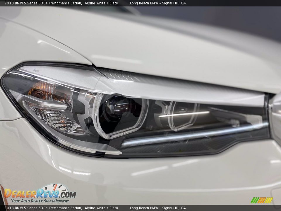 2018 BMW 5 Series 530e iPerfomance Sedan Alpine White / Black Photo #7