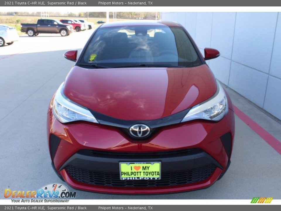 2021 Toyota C-HR XLE Supersonic Red / Black Photo #3