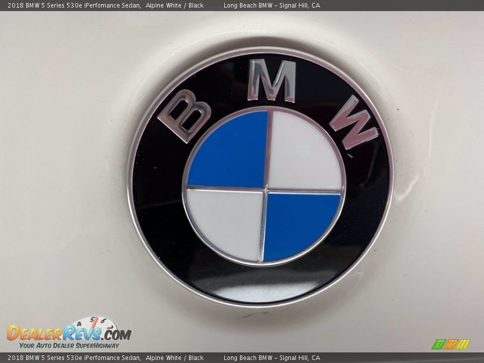 2018 BMW 5 Series 530e iPerfomance Sedan Alpine White / Black Photo #10