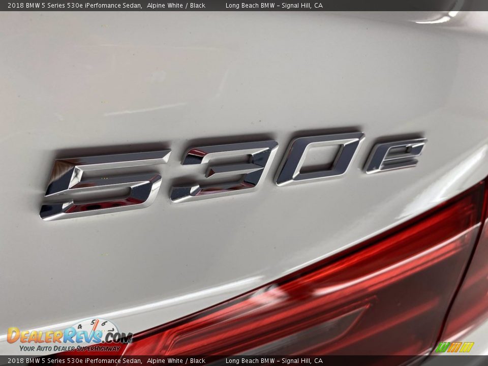 2018 BMW 5 Series 530e iPerfomance Sedan Alpine White / Black Photo #11