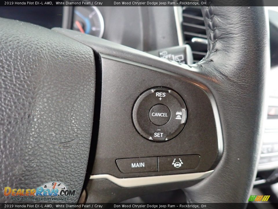2019 Honda Pilot EX-L AWD White Diamond Pearl / Gray Photo #20