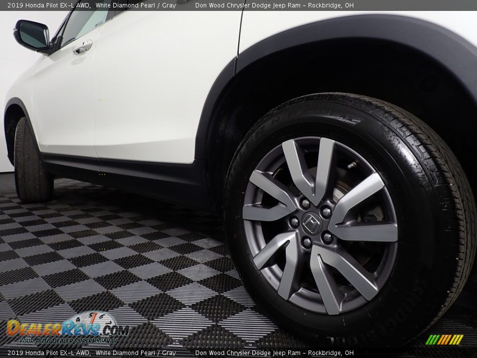 2019 Honda Pilot EX-L AWD White Diamond Pearl / Gray Photo #21