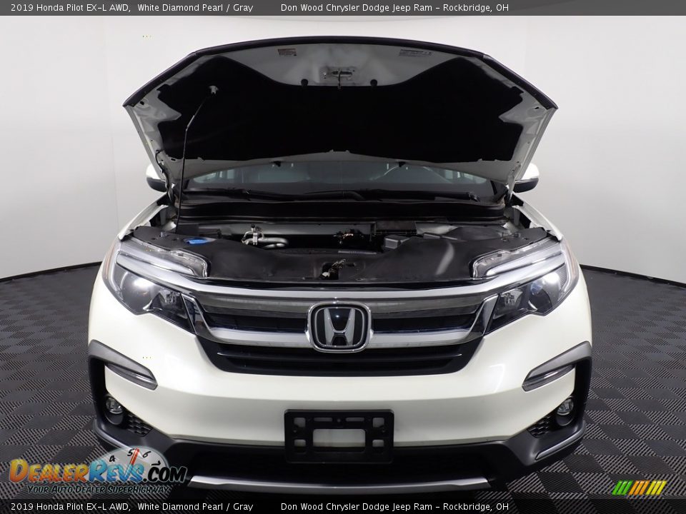 2019 Honda Pilot EX-L AWD White Diamond Pearl / Gray Photo #22