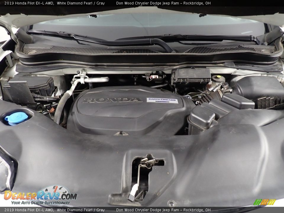 2019 Honda Pilot EX-L AWD White Diamond Pearl / Gray Photo #23